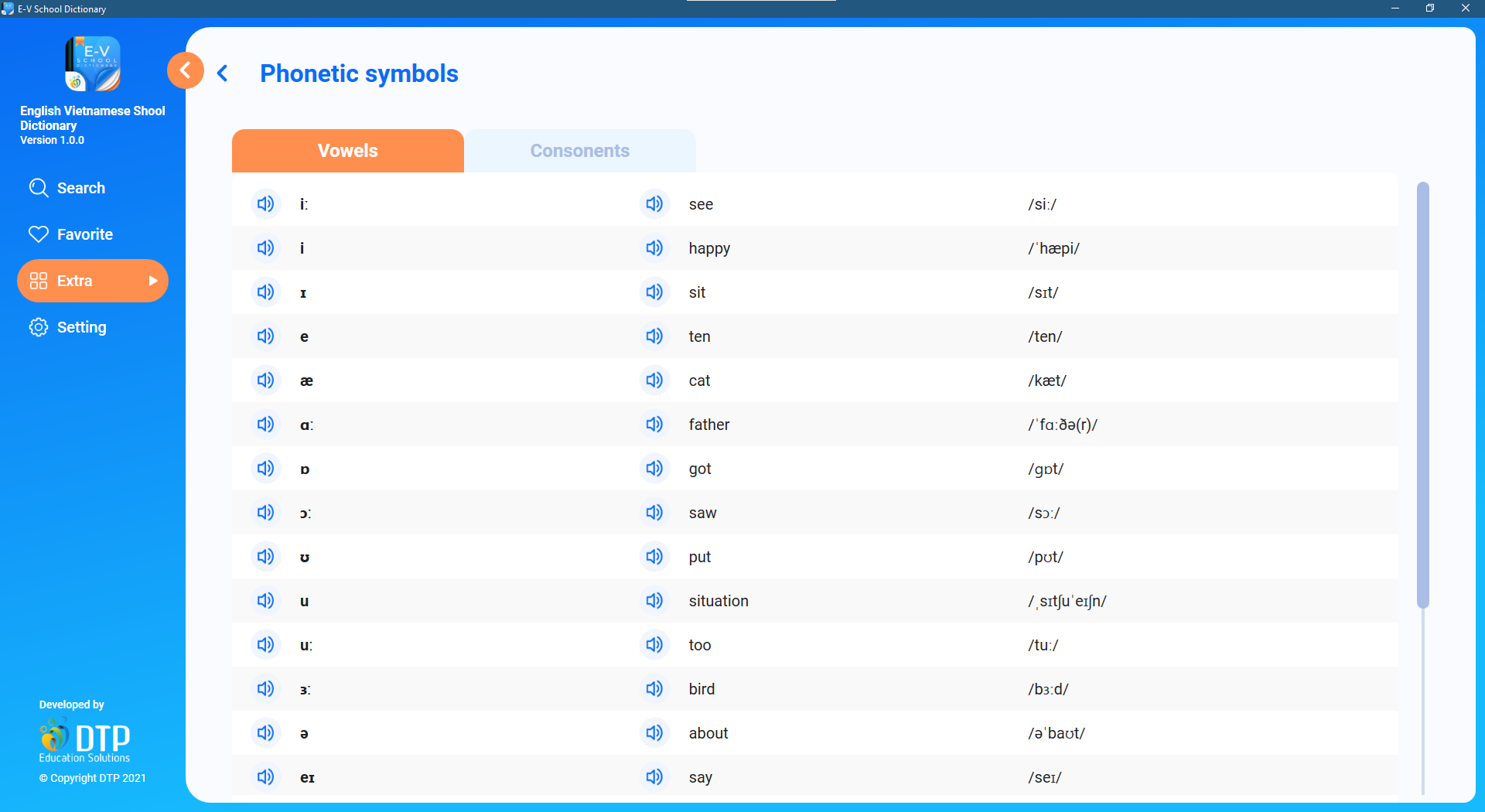 Ứng dụng từ điển School Dictionary app