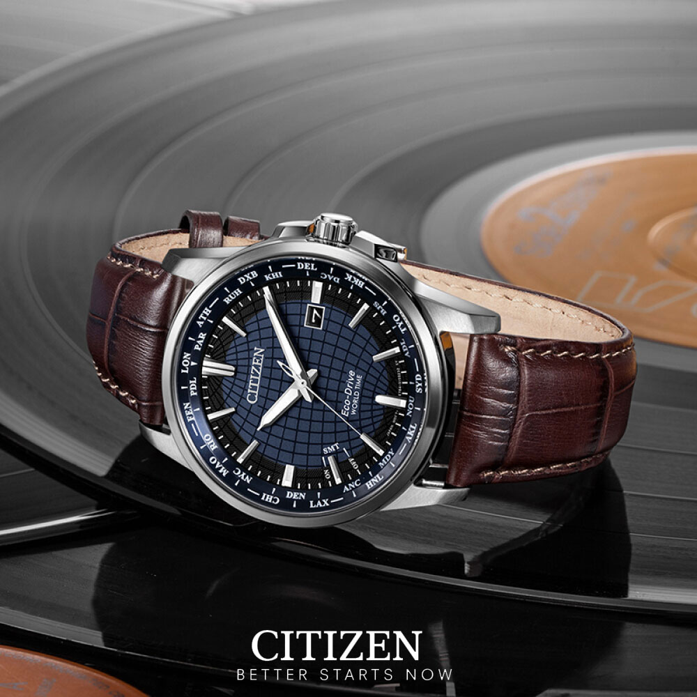 Đồng Hồ Nam Citizen Dây Da BX1001-11L - Mặt Xanh