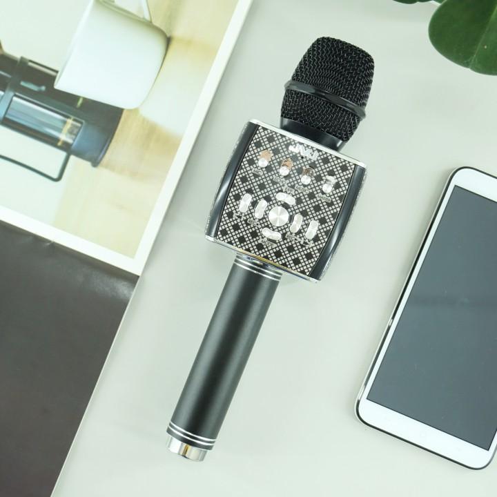 Micro Karaoke Bluetooth YS95  JVJ  kèm loa không dây tích hợp Live Stream giả giọng nói -Kèm bộ thu tín hiệu qua loa rời - Hàng chính hãng