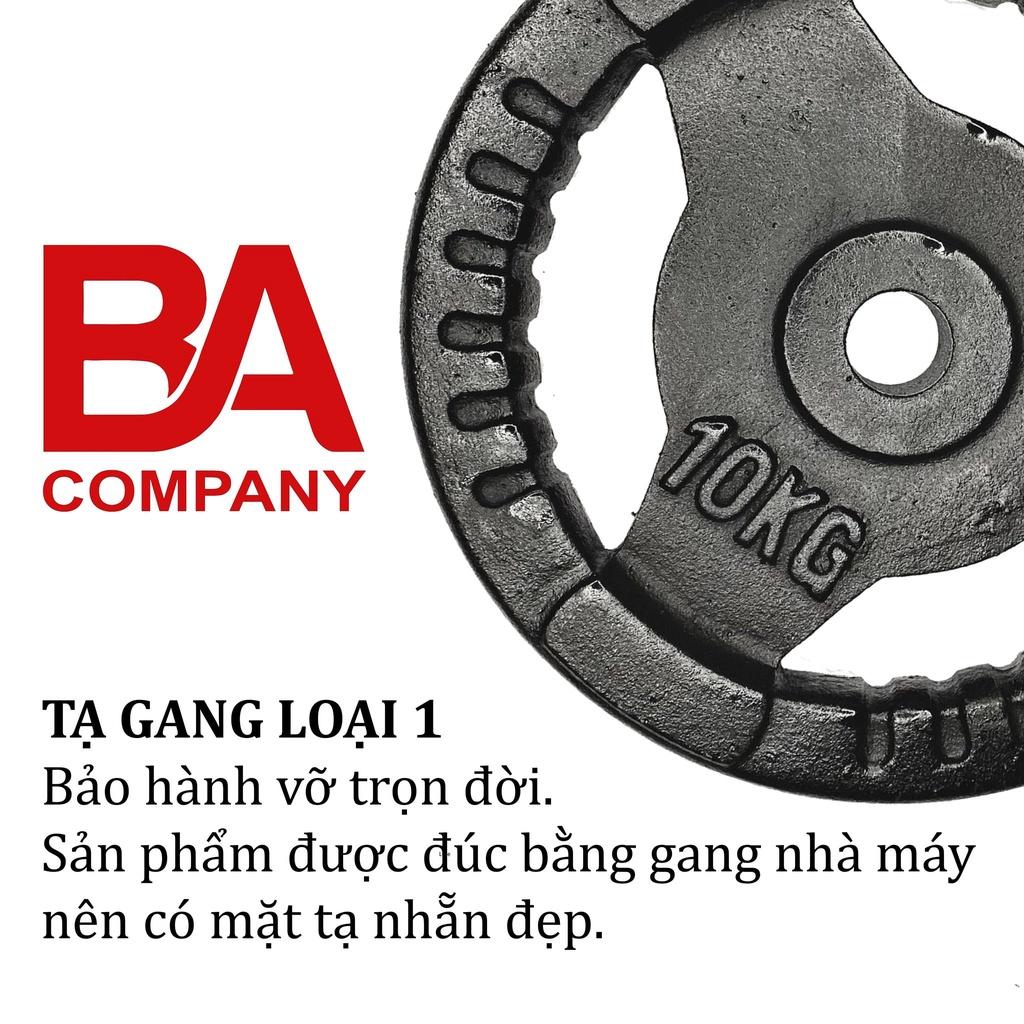 Bộ 2 miếng tạ gang 2kg tạ gym lỗ phi 27