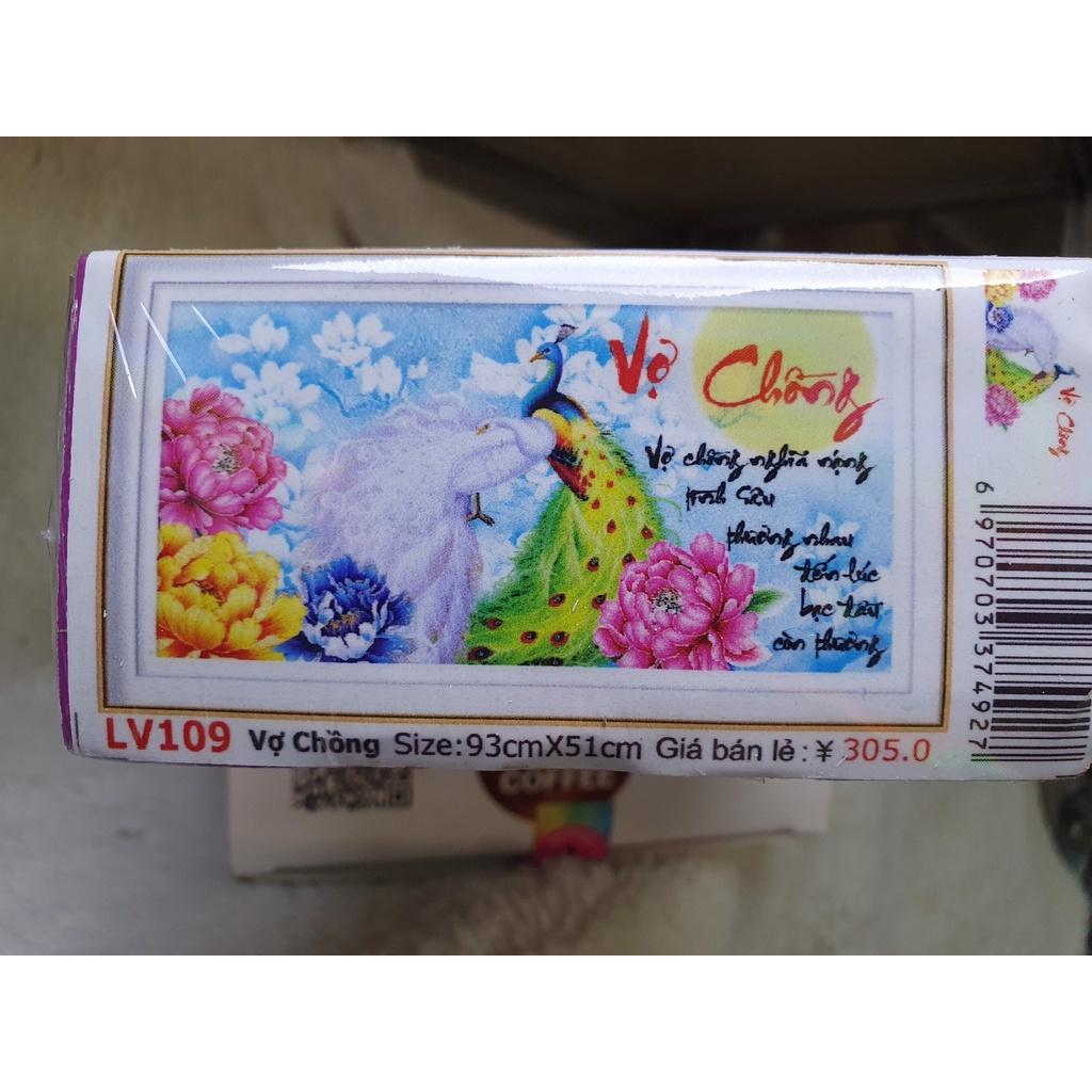 Tranh đính đá Vợ chồng 93×51 LV109