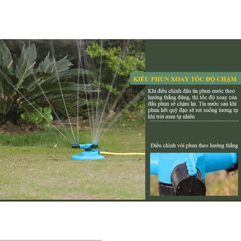 Vòi Phun Nước Tưới Cây, xoay tròn 360 Độ. Tặng kèm 1 khớp nối cấp nước cho béc phun 206799