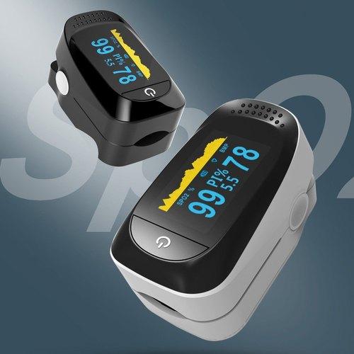 Máy Đo Huyết Áp Kẹt Ngón Tay Kỹ Thuật Số Màn Hình Oled Màu Kép Đo Nồng Độ Oxy, Spo2 Trong Máu Spo2 Pulse Oximeter A2 - Loại Tốt