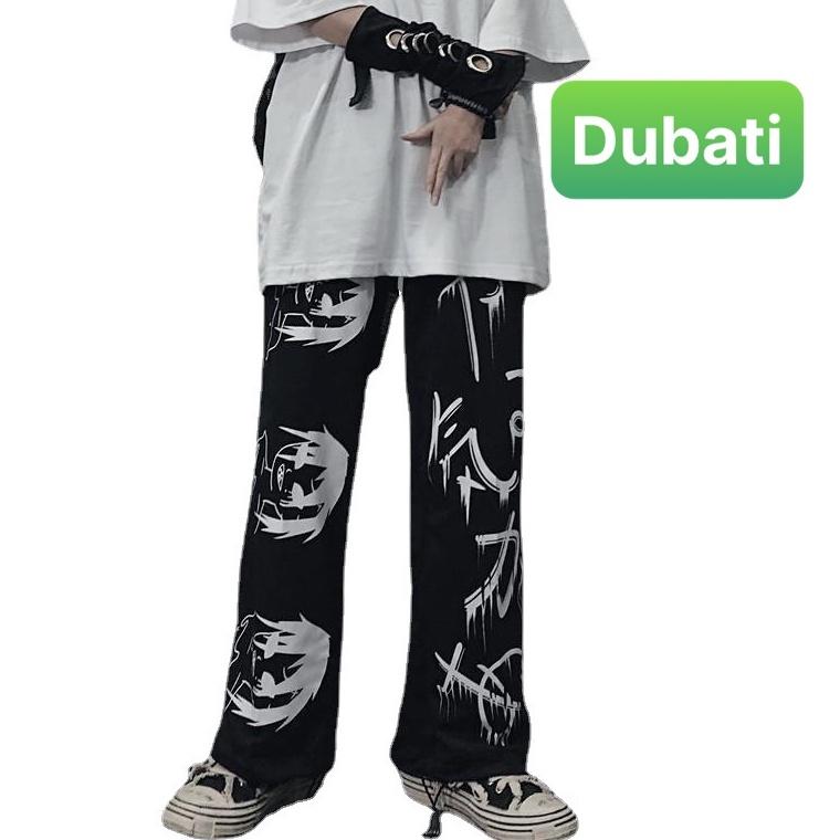 Hình ảnh QUẦN JOGGER NAM NỮ UNISEX CHẤT NỈ DÀY DA CÁ ỐNG SUÔNG RỘNG THÊU CHỮ NHẬT RÚT DÂY HÀN QUỐC HOT 2023 - FASHION