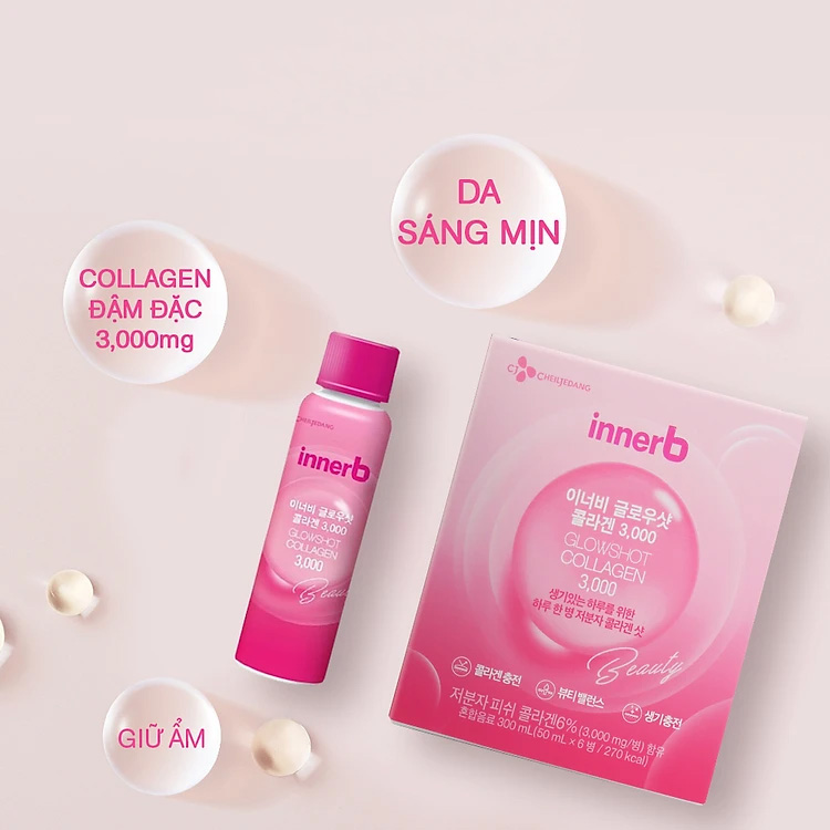 Nước Uống Innerb Glowshot Collagen Căng Mịn Sáng Da 300ml