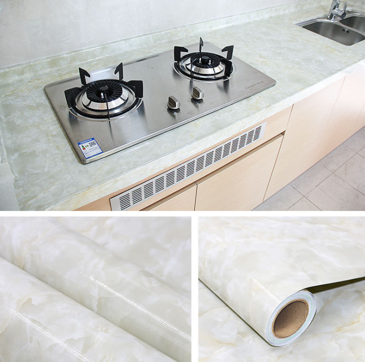 Giấy dán trang trí bếp vân đá HR - Giao màu ngẫu nhiên