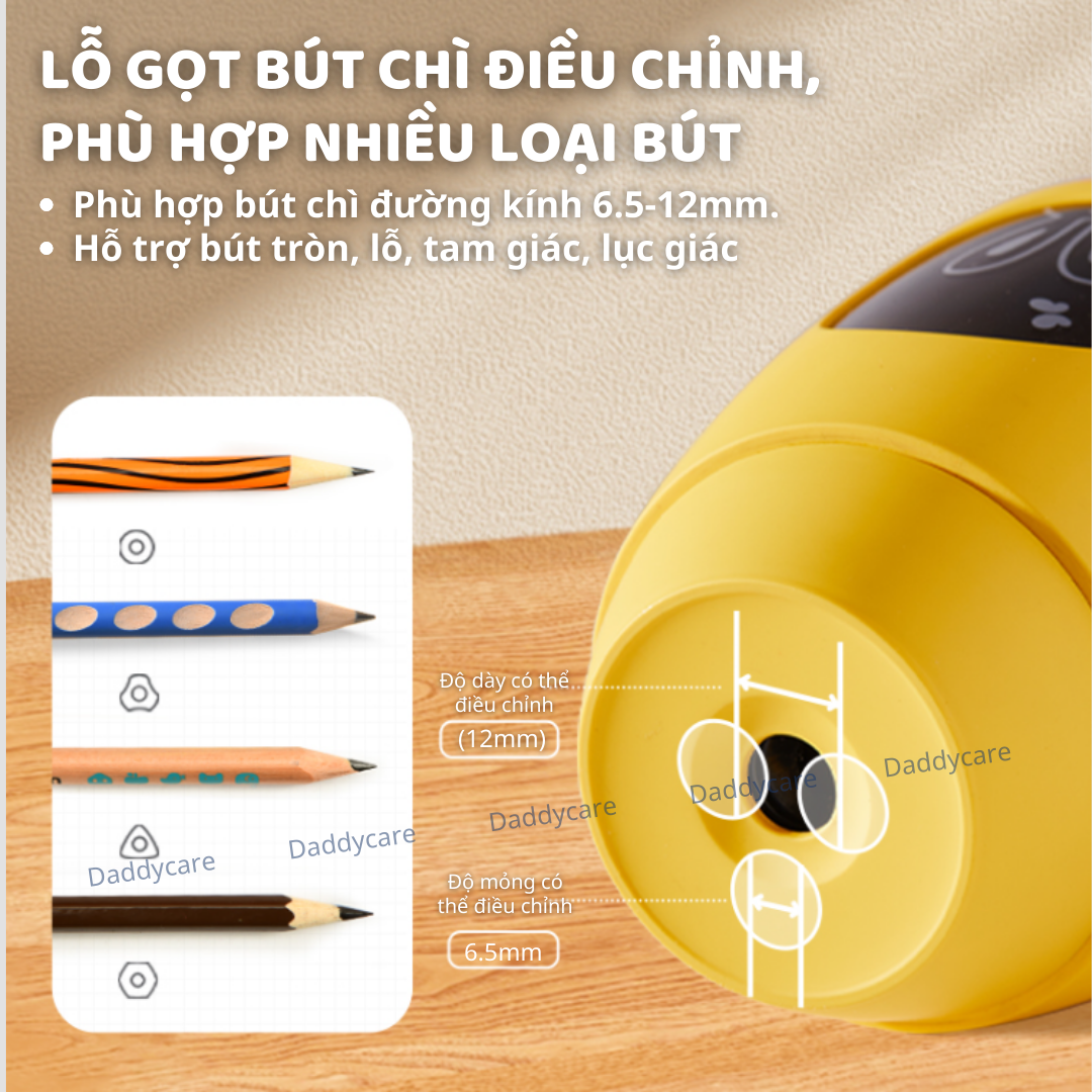 Gọt Bút Chì Tự Động Hình Cây Nấm Cho Bé Mideer Automtic Pencil Sharpener