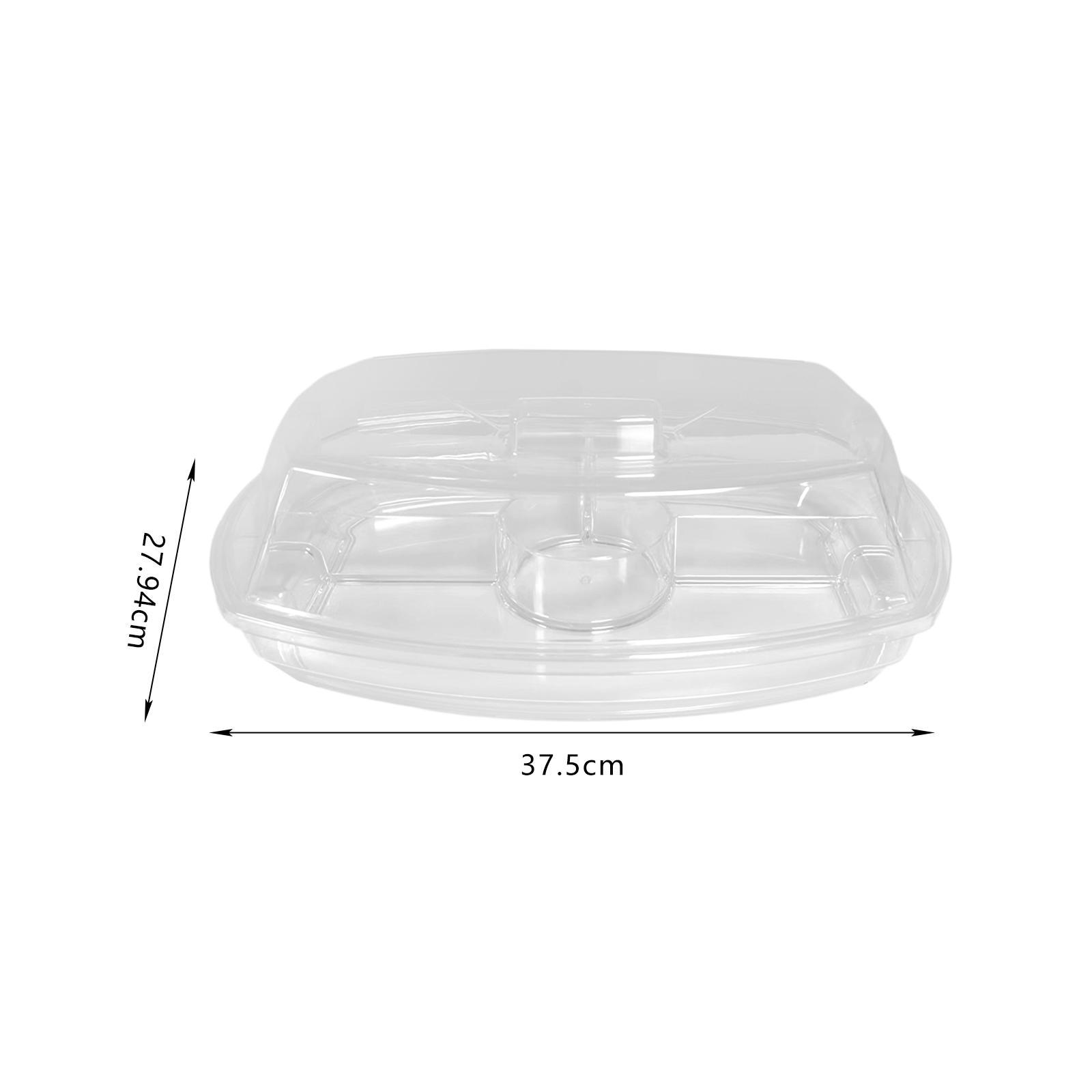 Ice Serving Tray Catering Trays Ice Serving 4 Compartment for Meats Vegetables Salad