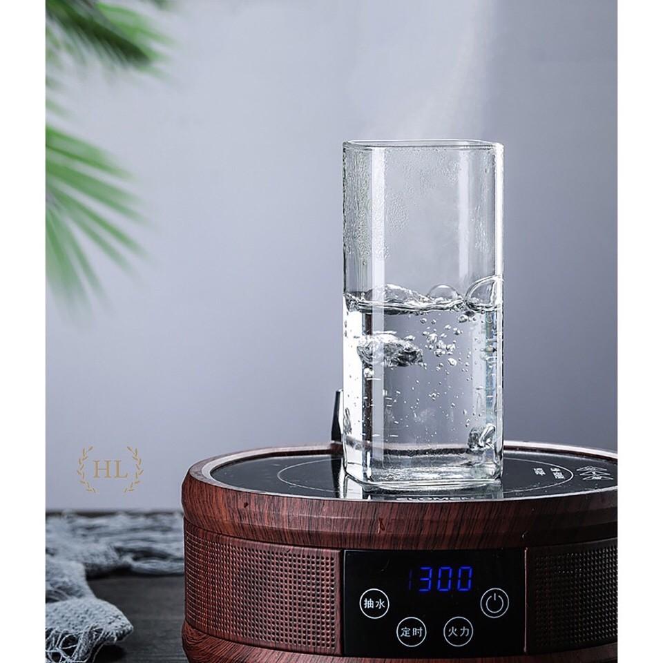 Cốc thủy tinh chịu nhiệt borosilicate dáng vuông 390ml