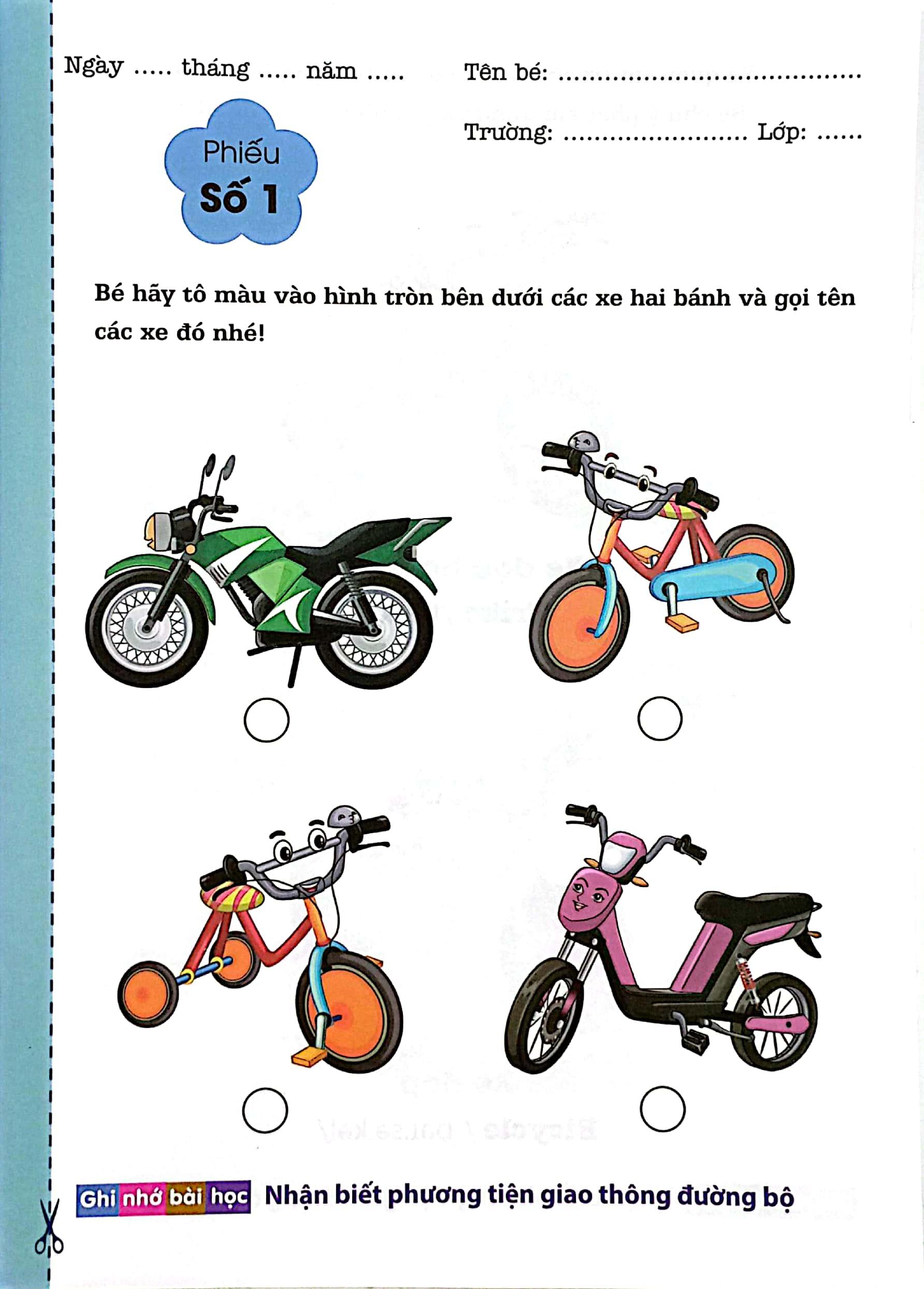 Giáo Dục An Toàn Giao Thông - Hướng Dẫn Bé Thực Hành
