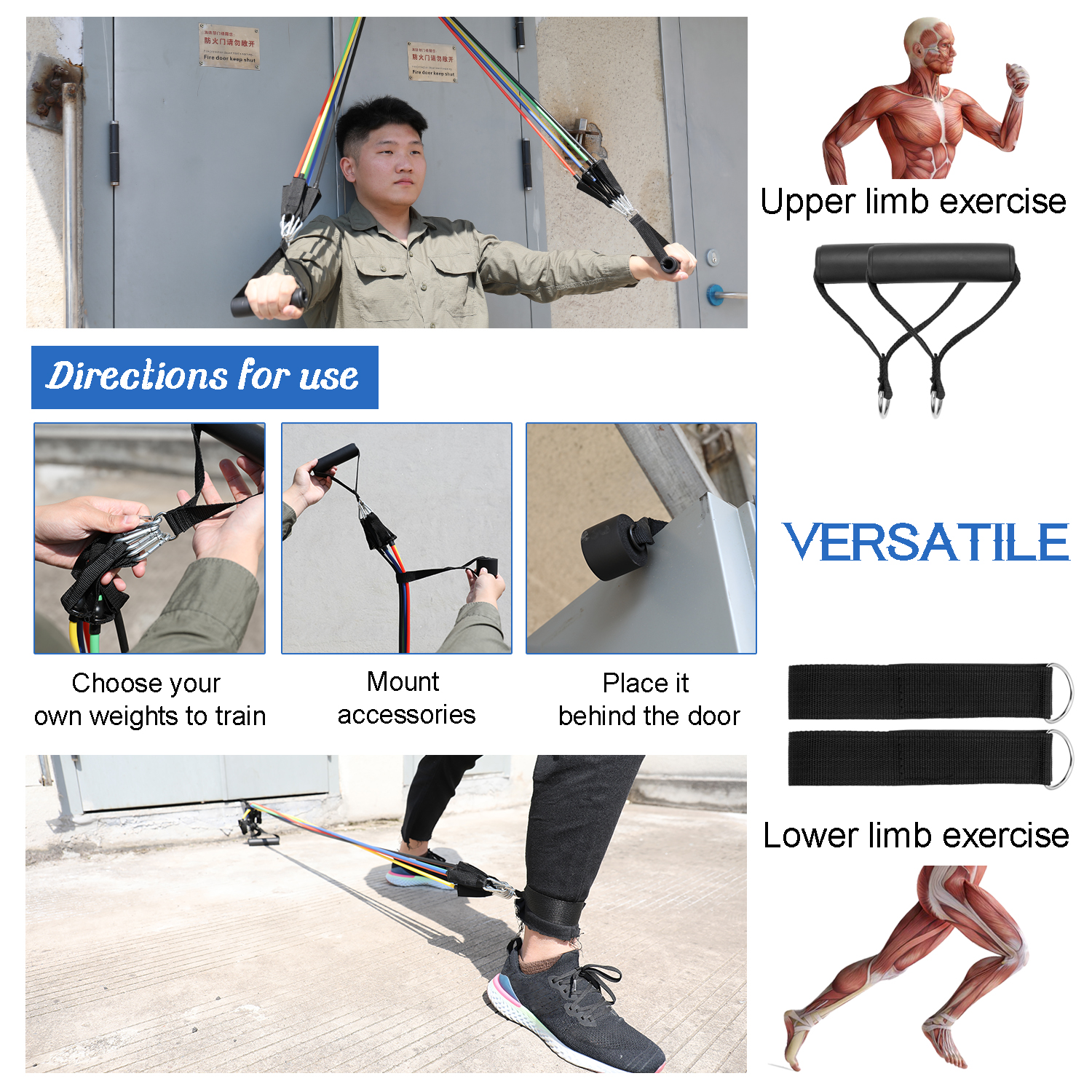Bộ 11 dây đai tập luyện thể dục