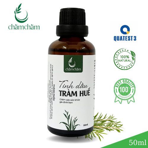 Tinh dầu tràm Huế Chăm Chăm chai 50ml nguyên chất 100% từ thiên nhiên