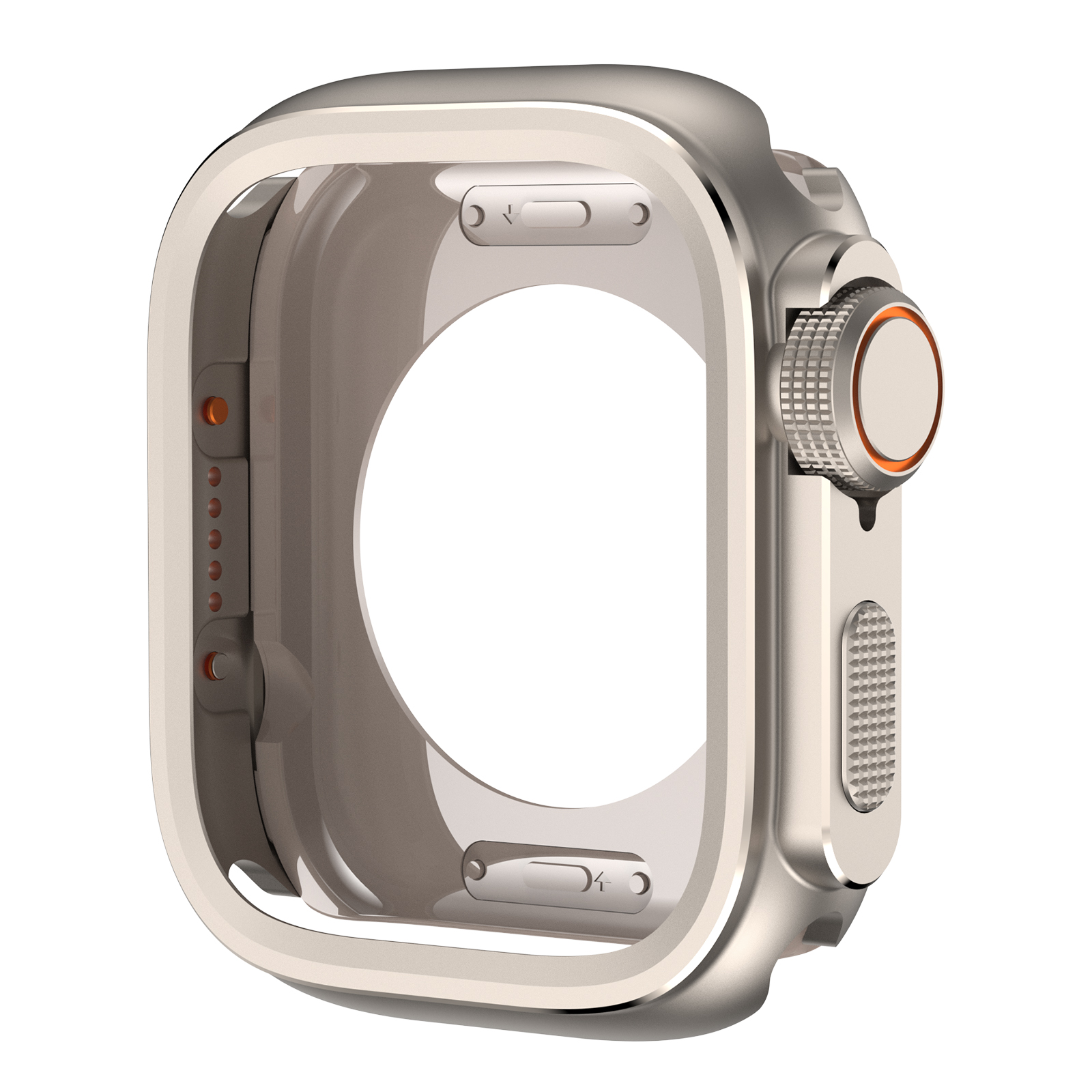Ốp Case Kim Loại Style AW Ultra cho Apple Watch Series 10 Size 46mm - Hàng Chính Hãng