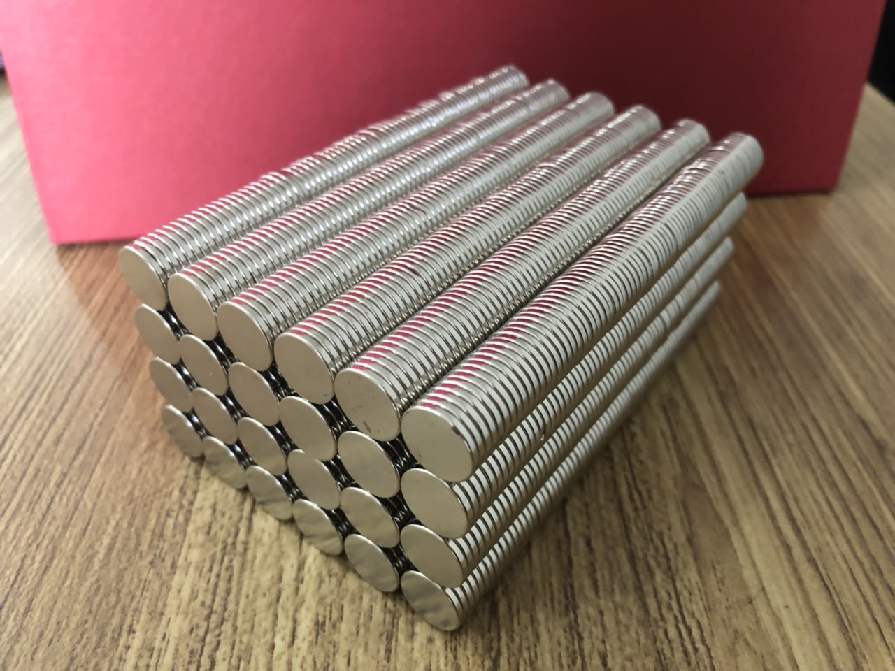 50 Viên Nam Châm Đất Hiếm Loại Tròn 12x1.5mm Mạ Niken Lực Từ N35 Cực Mạnh