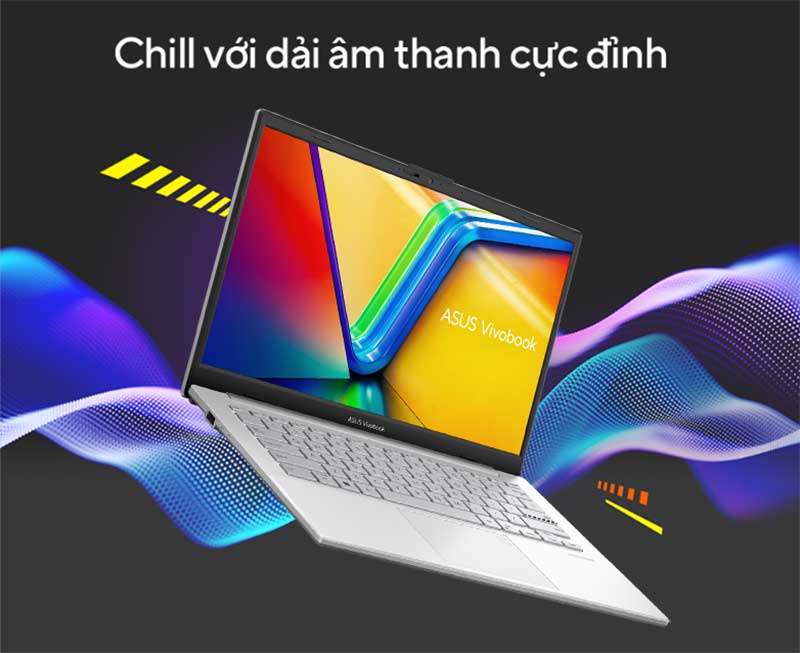 Laptop Asus Vivobook Go 14 E1404FA-NK177W (Ryzen 5 7520U | 16GB | 512GB | 14 inch FHD | AMD Radeon Graphics | Win 11 | Bạc) - Hàng Chính Hãng