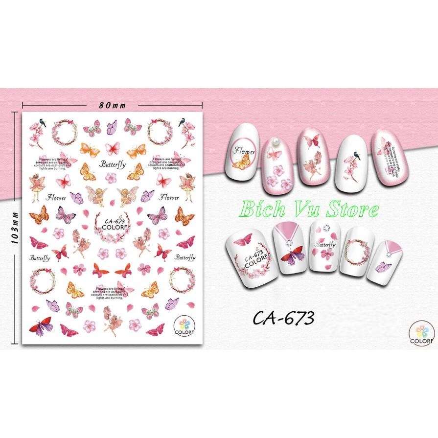 Sticker dán móng | bướm