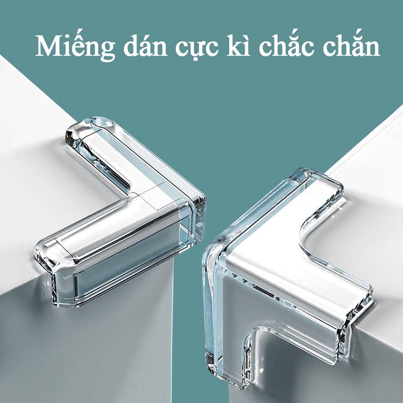 Miếng Bọc Cạnh Bàn Silicon Xốp Bịt Góc Bàn Tránh Va Chạm Miếng Bịt Góc Nhọn Của Bàn Tủ Chất Nhựa Dẻo An Toàn Cho Bé 