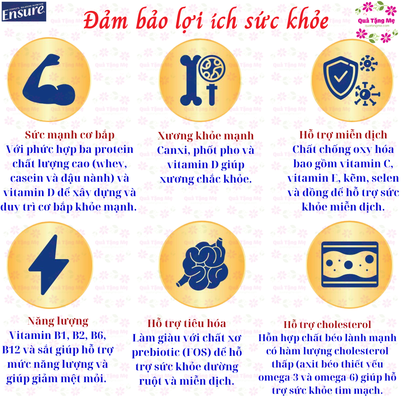 Hình ảnh Sữa Ensure Úc hồi phục sức khỏe cho người già, người ốm yếu, suy dinh dưỡng, người sau phẫu thuật - QuaTangMe Extaste