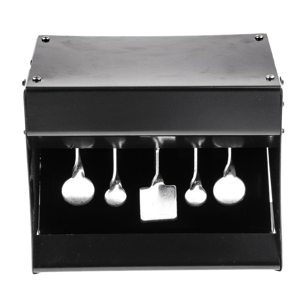 Metal Pellet  with  Pellet Catcher Auto Reset Target Black