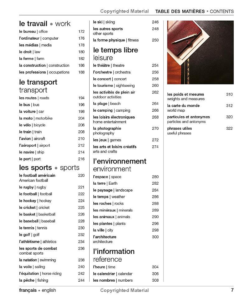 Sách ngoại văn: French English Bilingual Visual Dictionary