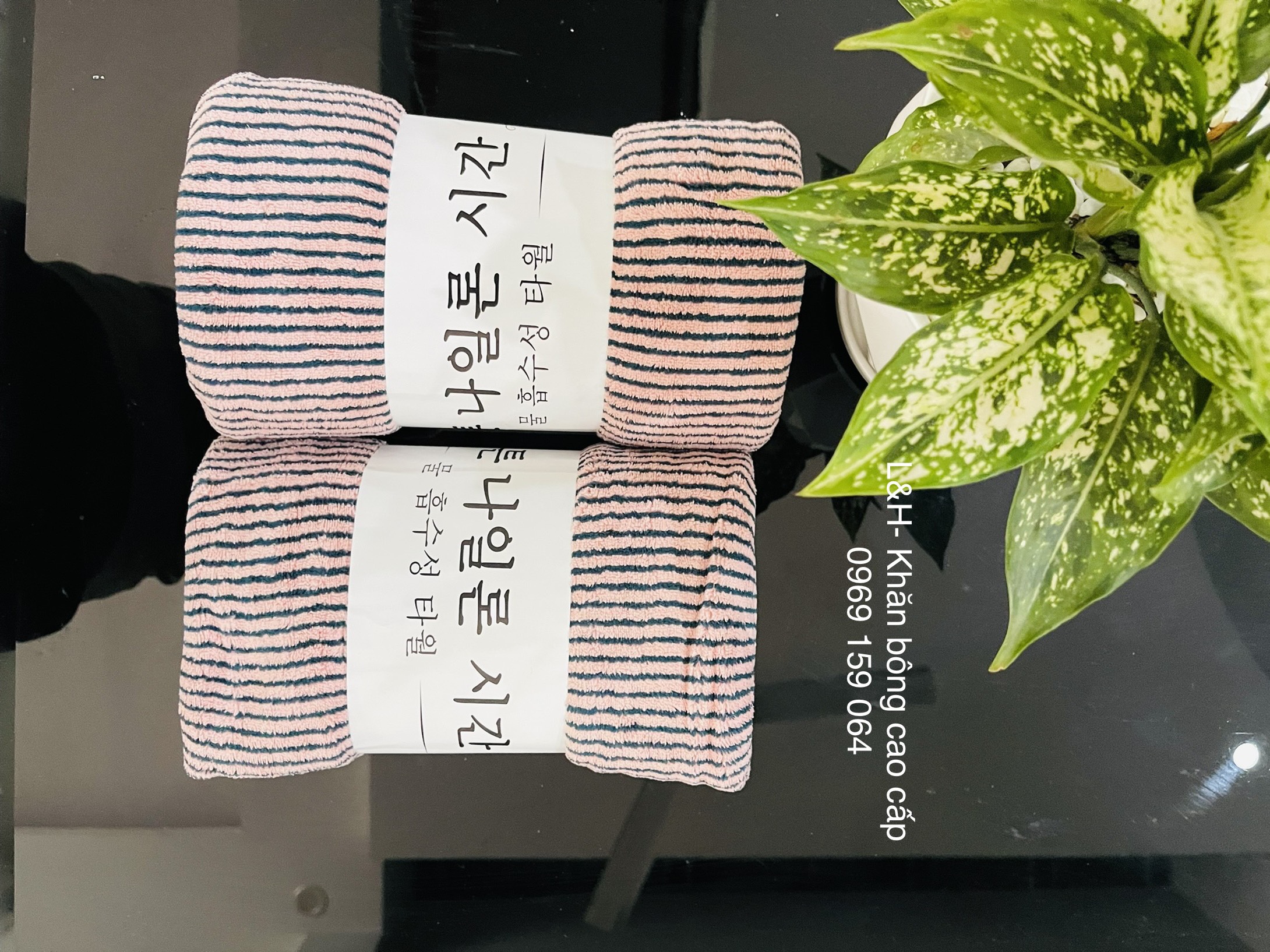Khăn tắm lông cừu, kẻ tăm Nổi, KT 50x100cm