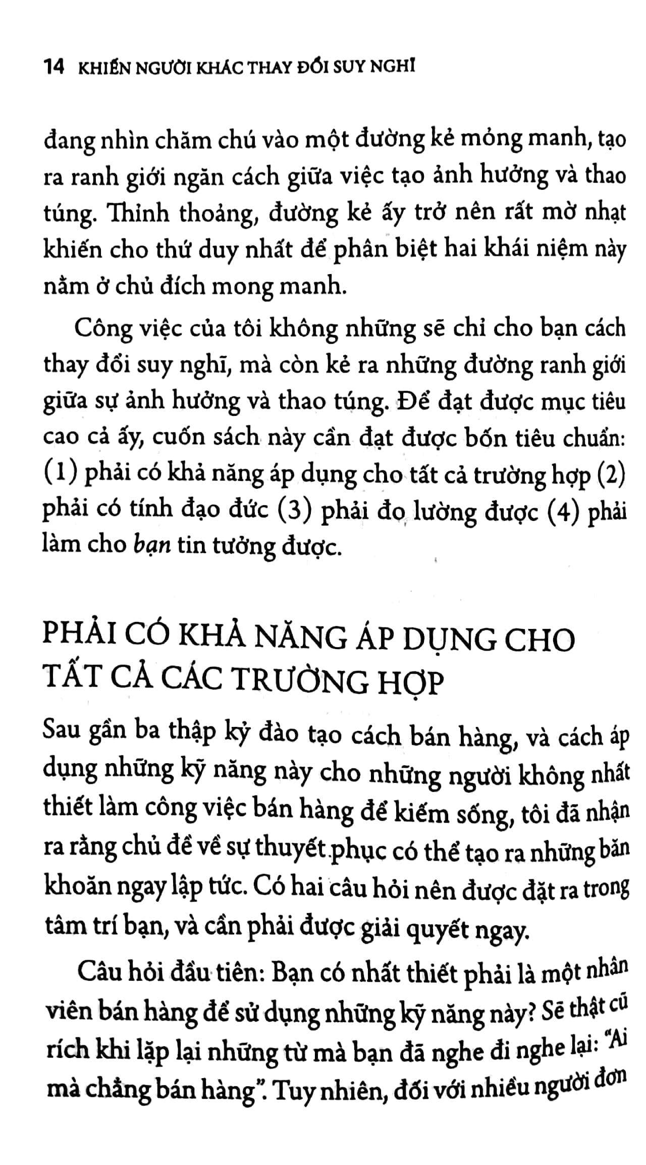 Khiến Người Khác Thay Đổi Suy Nghĩ - Nghệ Thuật Gây Ảnh Hưởng Mà Không Thao Túng