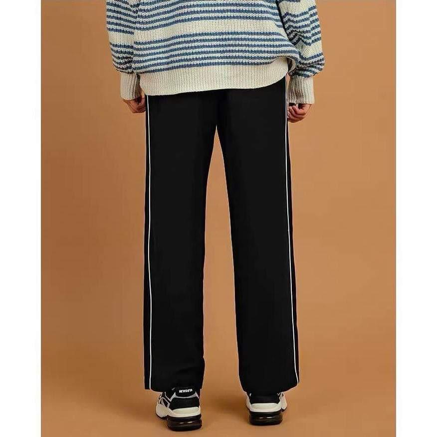 Quần Ống Suông Rộng Nam Nữ Track Pant Kẻ Sọc ullzang - Trouser line
