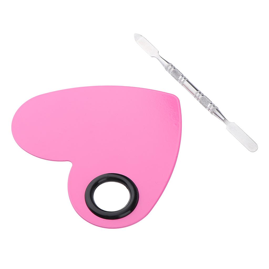 Stainless Steel Makeup Mixing Eyeshadow Paint Blending Palette Spatula