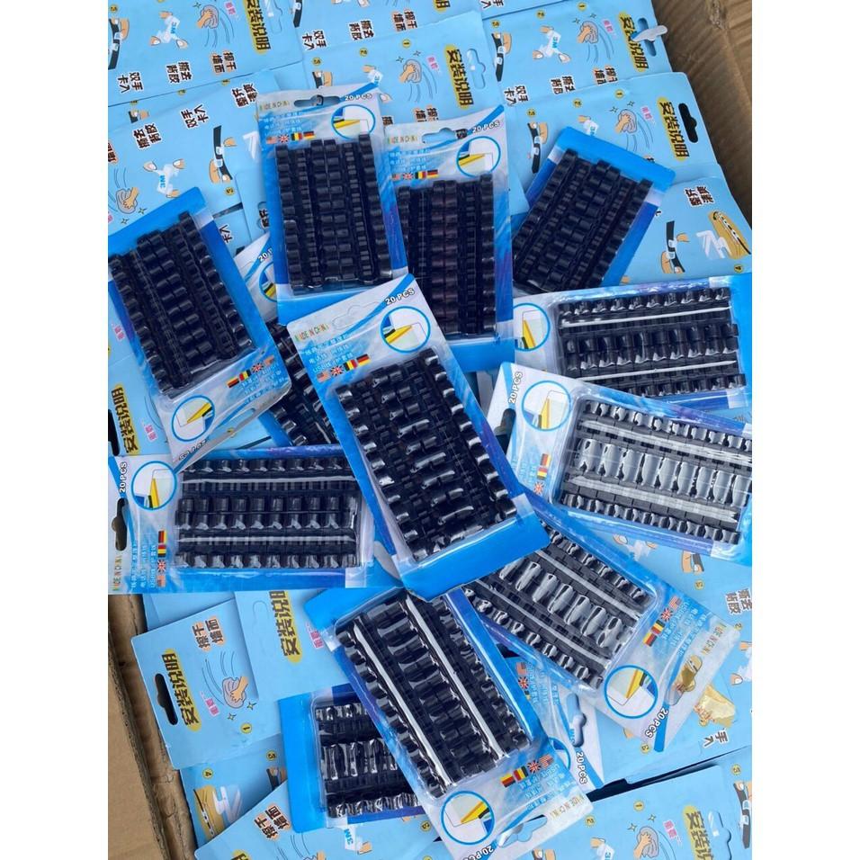 Vỉ 20c Keo 3m Nẹp Cố Định Dây Điện Kẹp Giữ Cáp Sạc Nẹp Dây Điện Chống Rối 88068