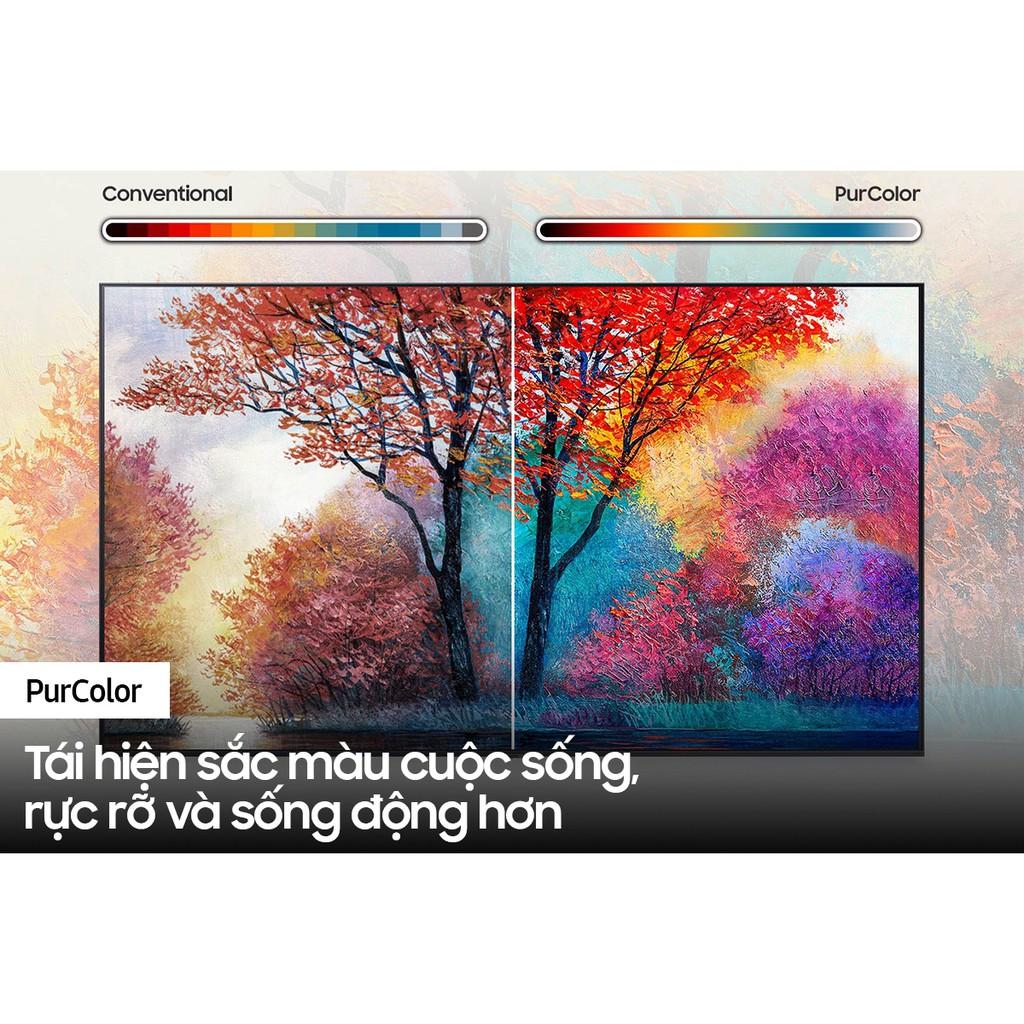 Smart TV Samsung Crystal UHD 4K 55 inch AU7700 2021 - Hàng chính hãng