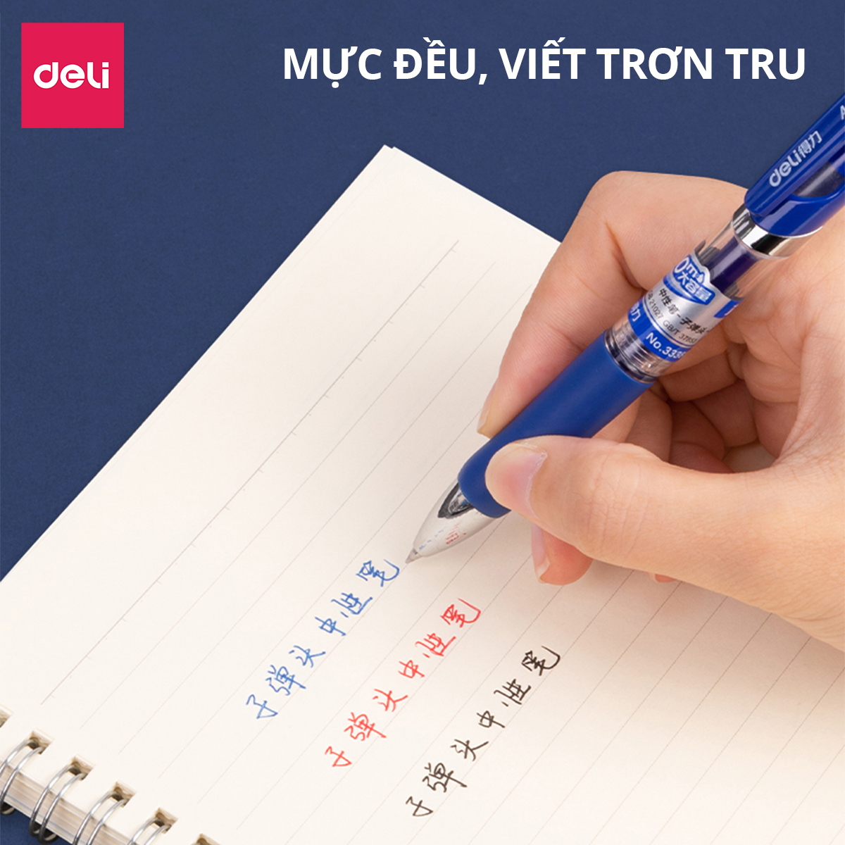 Bút Gel Bấm Bút Bi Nước Deli Phù Hợp Viết Sổ Calligraphy Ngòi 0.5mm Mực Nhanh Khô Dành Cho Văn Phòng Học Sinh Nhiều Màu