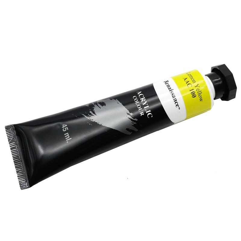 Tuýp Màu Acrylic 45 ml - Renaissance #100 - Lemon Yellow