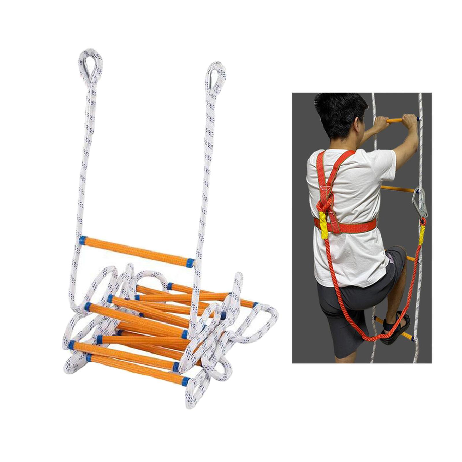 Fire Escape Ladder Soft Rope Kids Adults for Work Residential Building