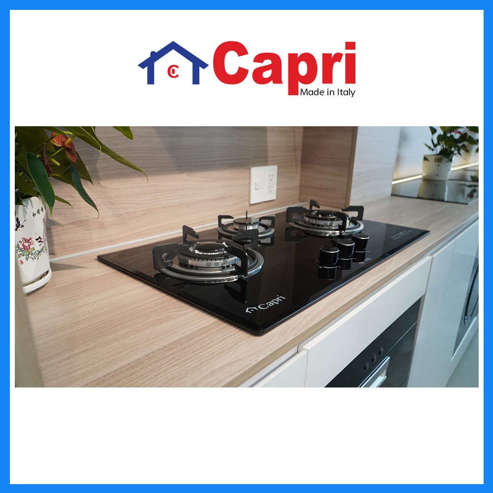 Bếp gas âm 3 lò Capri CR-37KT | Hàng chính hãng