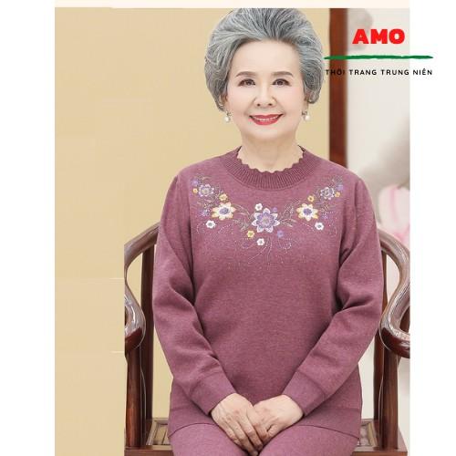 BỘ NỈ MẶC NHÀ CHO NGƯỜI GIÀ, bộ nỉ bà già