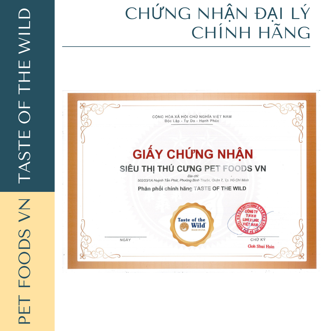 Hạt cho chó trưởng thành TASTE OF THE WILD High Prairie vị Bò Rừng và Nai Nướng