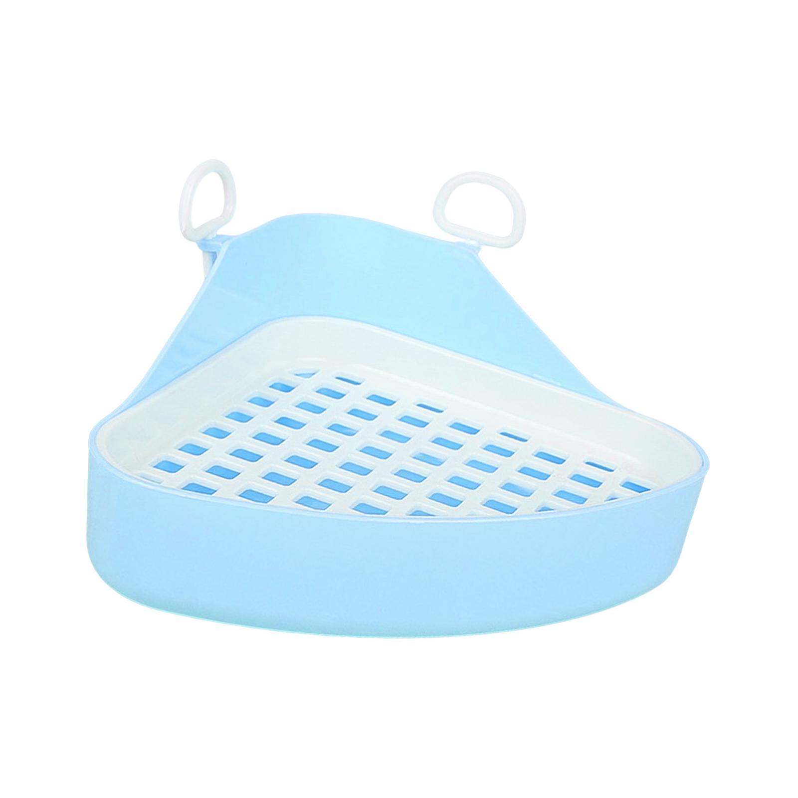Triangle Potty Trainer Pet Pan Corner Litter Box for Hedgehog Ferret Hamster Bunny