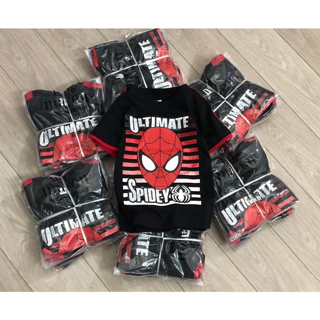 Set bộ Mickey bé trai , Bộ quần áo cotton siêu nhân mùa hè cho bé trai