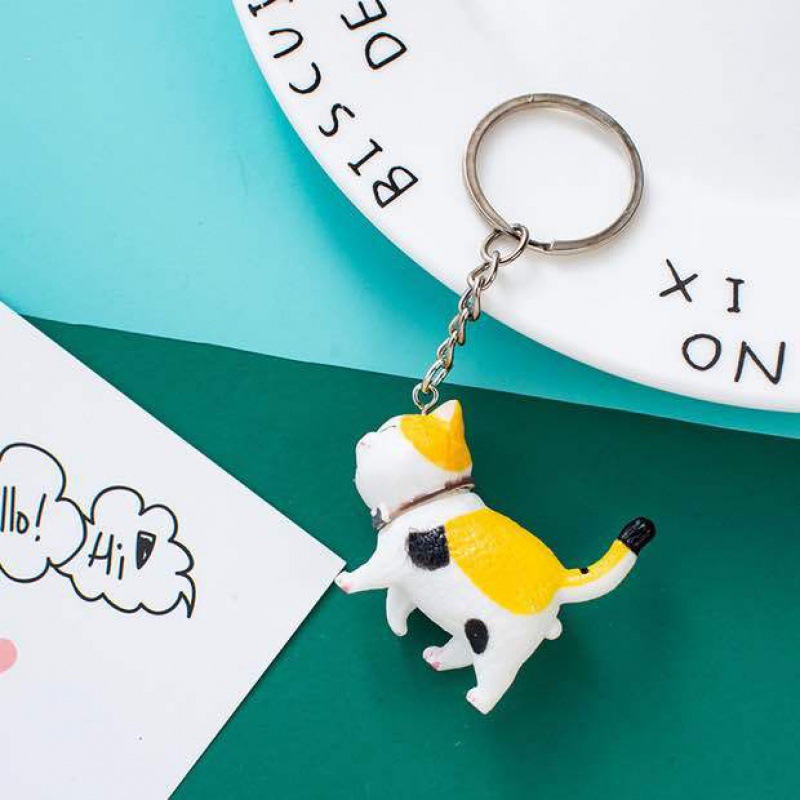 Móc Khóa 9 Mèo Bộ Siêu Tập Key Chain