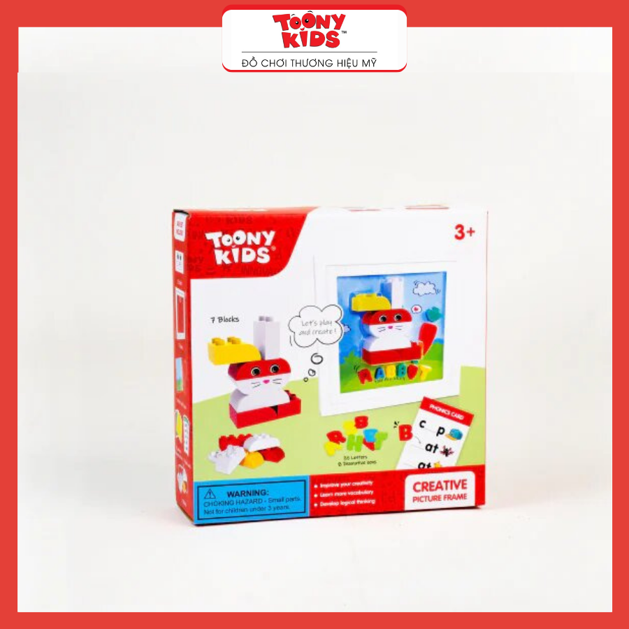 Đồ Chơi Bộ Lắp Ráp Khung Tranh Thỏ TOONYKIDS - Đồ Chơi Thông Minh Cho Bé - Creative Picture Farme TN00422