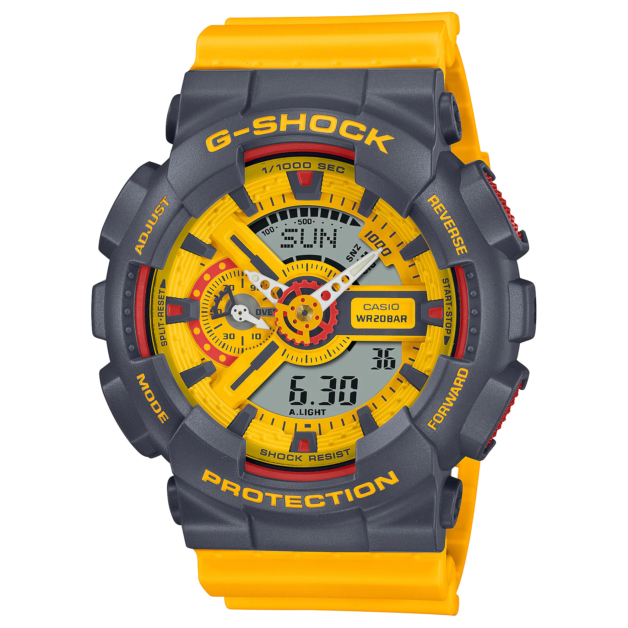 Đồng Hồ Nam Dây Nhựa Casio G-Shock GA-110Y-9A Chính Hãng | GA-110Y-9ADR