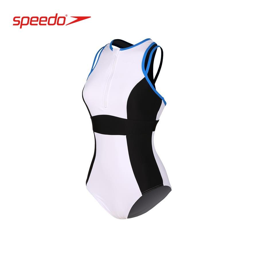 Đồ bơi một mảnh nữ Speedo 8-13574G829 SPORTY RETRO 1PC AF (A) WHITE/BLACK - 8-13574G829