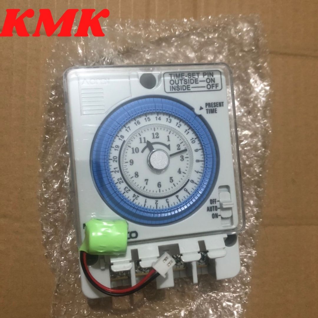 Công tắc timer hẹn giờ gắn tường tủ điện. Lắp hẹn giờ tự động bật tắt trong tủ điện, bật tắt tự động đèn nhà, đèn sân vườn, hệ thống lạnh,....