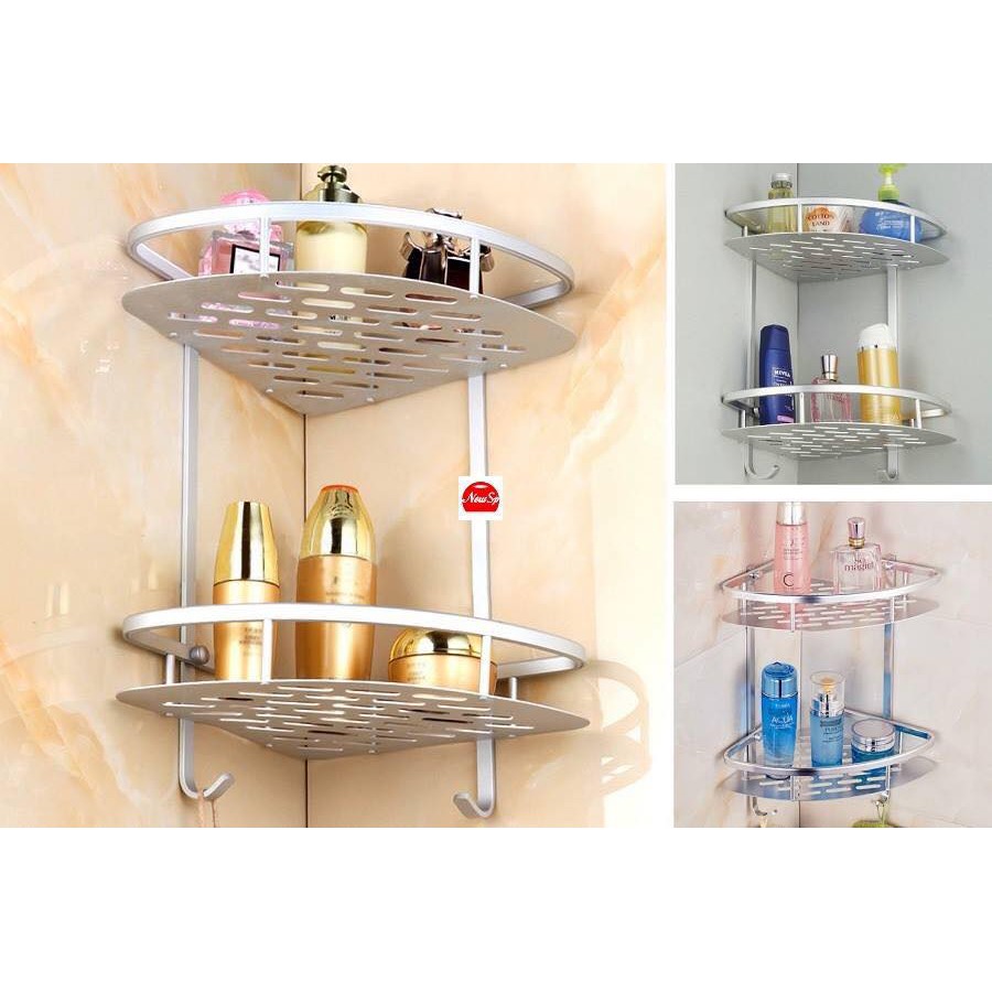Kệ Góc 2 Tầng Nhà Tắm Hợp Kim Nhôm Cao Cấp - Hàng Loại 1 - Chính Hãng