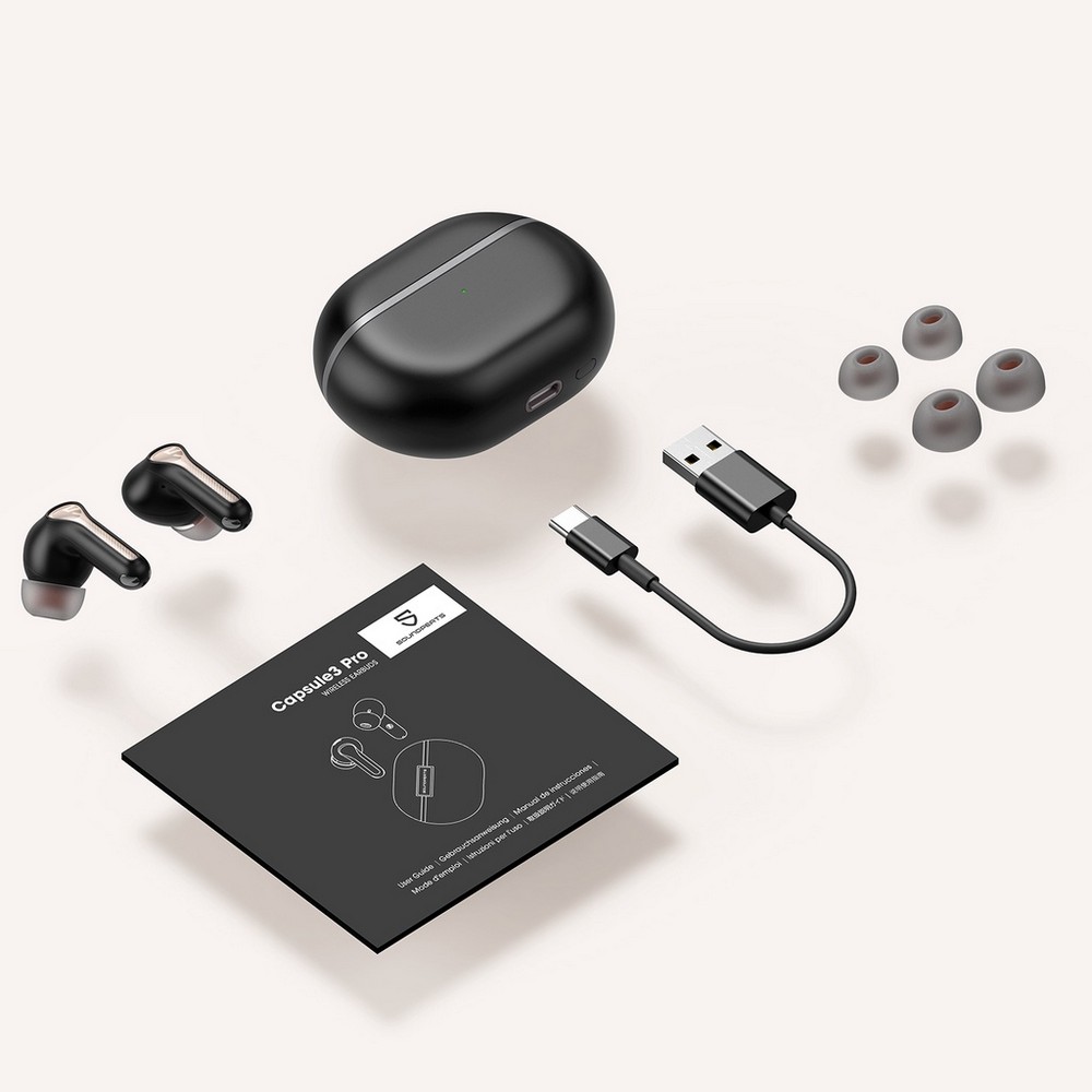 Tai Nghe Bluetooth 5.3 Chính Hãng Soundpeats Capsule 3 Pro ️ Chống ồn chủ động ANC up to -43db️ Game Mode 70ms ️ Hi Res Audio LDAC ️ Pin 52h ️ Hỗ trợ app - Hàng nhập khẩu chính hãng