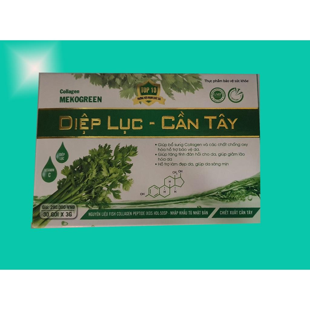 Diệp lục cần tây Coolagen MEKOGREEN (Hộp 30 gói x 3g)