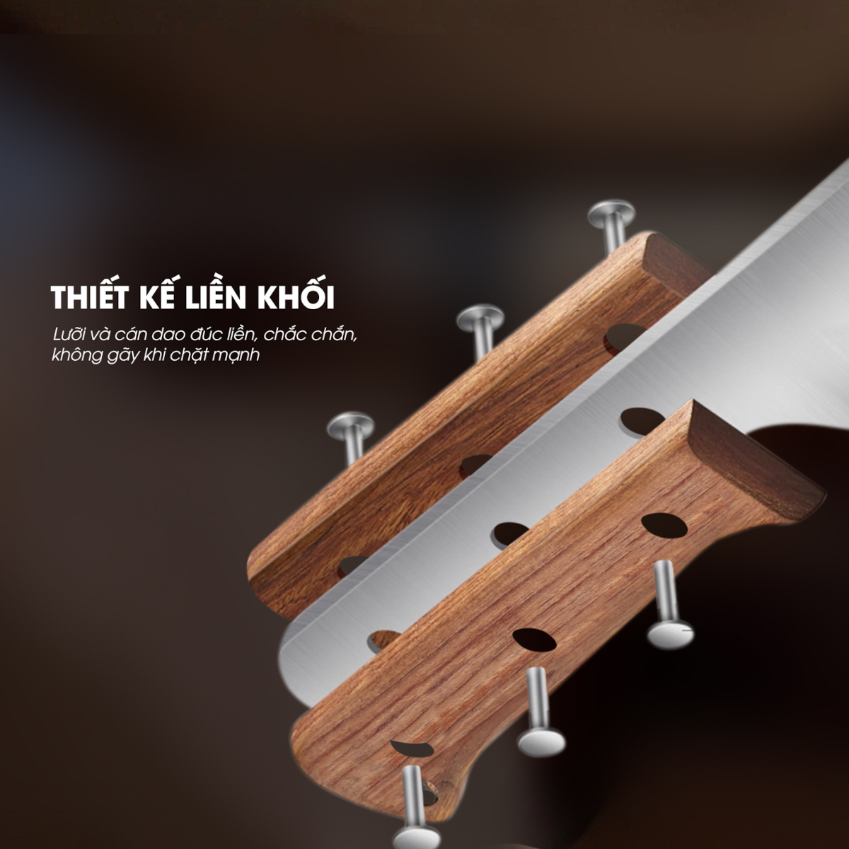 Dao chặt xương Inox không gỉ Kalpen KN4 chuẩn Đức, bảo hành 2 năm