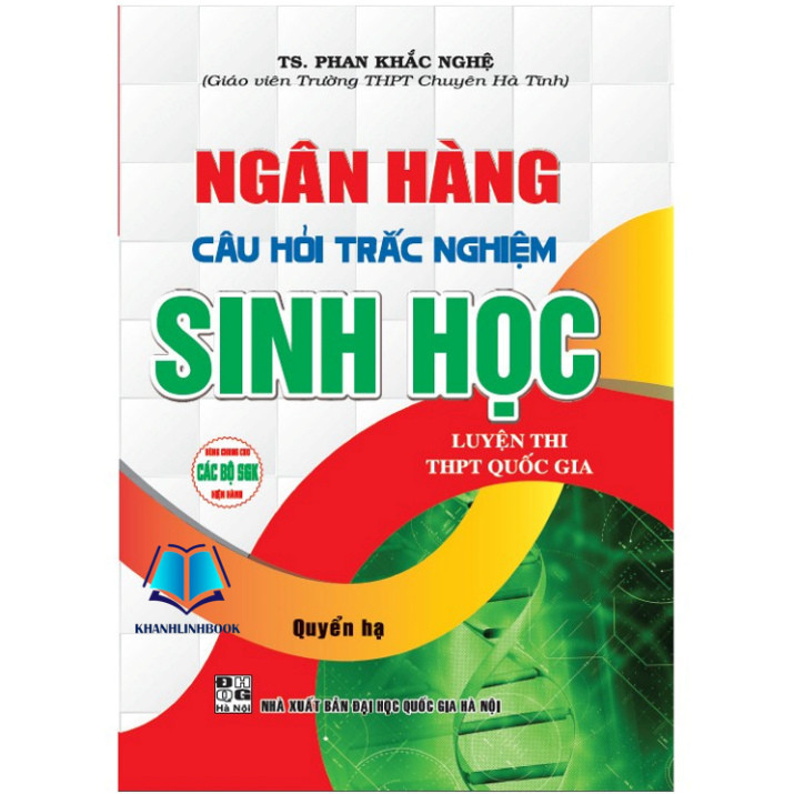 SÁCH - combo sách của phan khắc nghệ: ngân hàng câu hỏi trắc nghiệm sinh học quyển hạ + quyển thượng