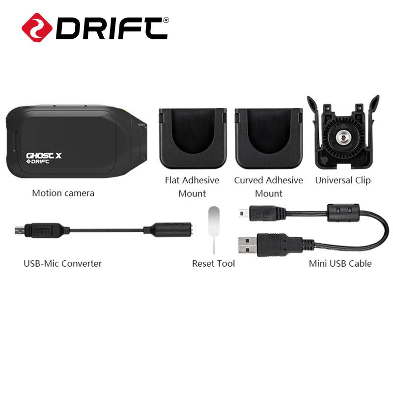 Drift Ghost x Camera hành động DVR 1080p Full HD Ứng dụng xe máy xe máy di động Video thể thao cam với xe đạp xe đạp