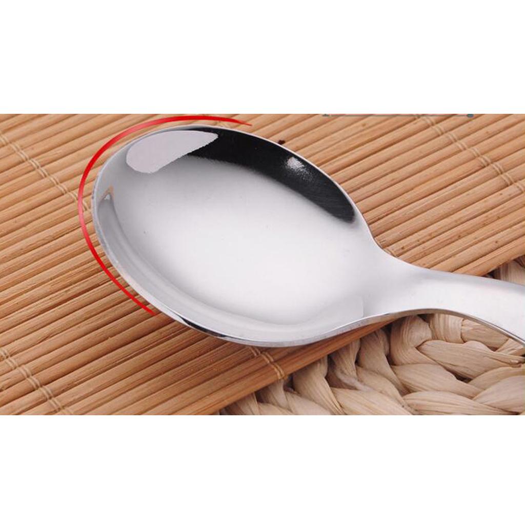 Soup Spoon Table Spoon Coffee Spoon Stainless Steel Short Handle Soup Spoons